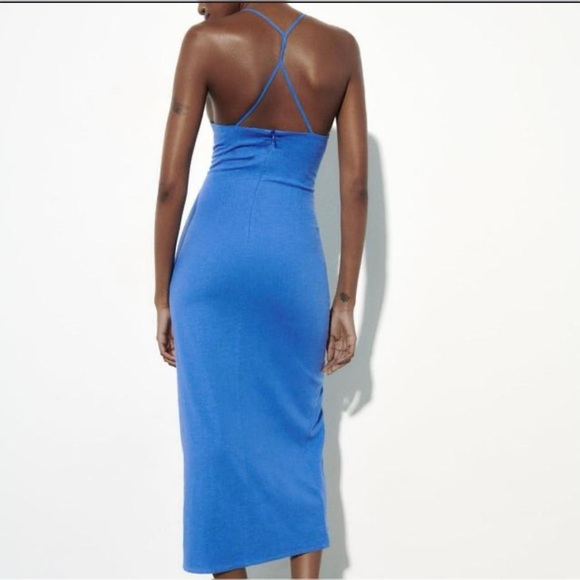 NWT Zara Cobalt Dress - Picture 3 of 3